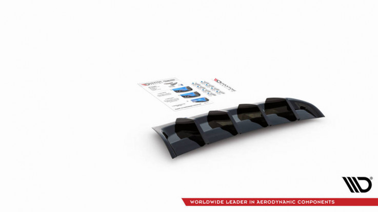 Maxton Design Spoiler zadního nárazníku VW Arteon R - texturovaný plast