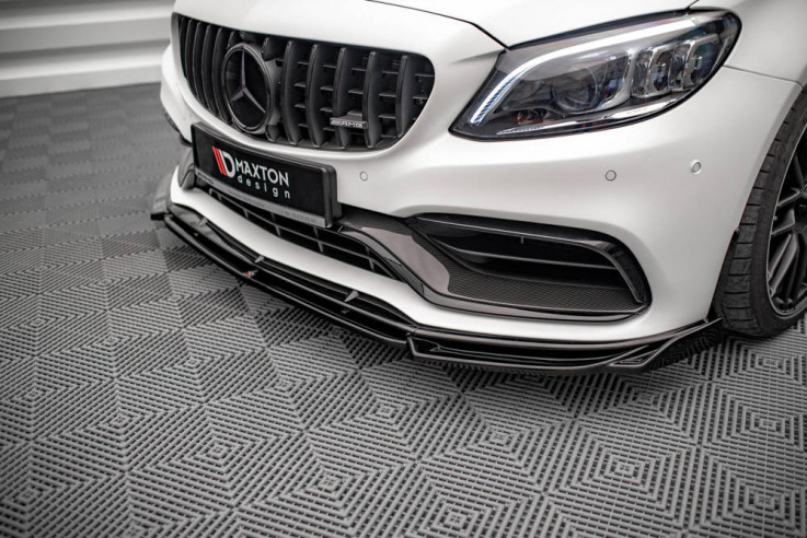 Maxton Design Spoiler předního nárazníku Mercedes AMG A45 S (W177) V.1 - texturovaný plast