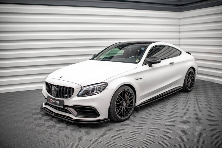 Maxton Design Prahové lišty Mercedes C63 AMG C205 Coupe Facelift V.1 - texturovaný plast