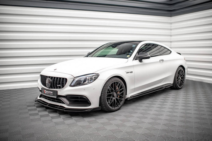 Maxton Design Prahové lišty Mercedes C63 AMG C205 Coupe Facelift V.2 - texturovaný plast