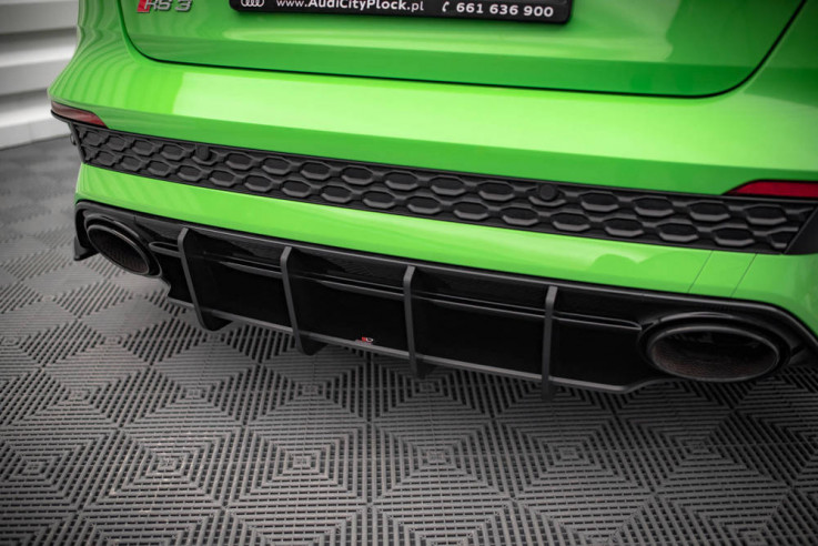 Maxton Design Zadní difuzor Street Pro AUDI RS3 8Y Sedan - červený