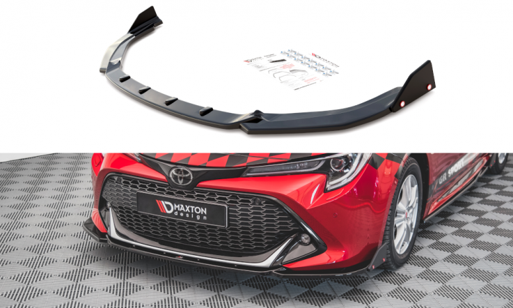 Maxton Design Spoiler předního nárazníku s křidélky Toyota Corolla GR Sport - texturovaný plast