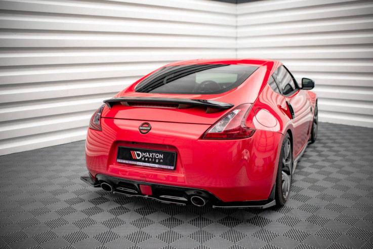 Maxton Design Boční lišty zadního nárazníku Nissan 370Z Facelift - černý lesklý lak
