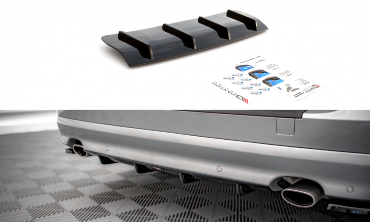 Maxton Design Lišta zadního nárazníku Volvo V70 Mk3 - černý lesklý lak