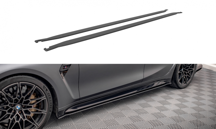 Maxton Design Prahové lišty Street Pro BMW M3 G80 - černé