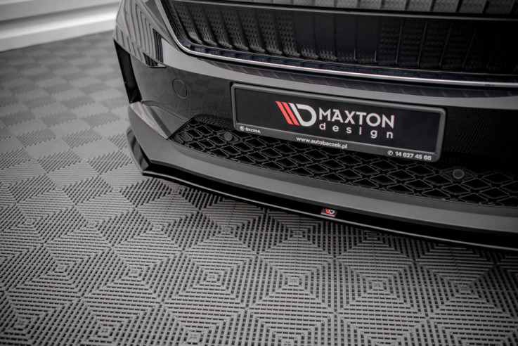 Maxton Design Spoiler předního nárazníku ŠKODA Enyaq iV V.1 - texturovaný plast