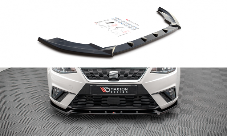 Maxton Design Spoiler předního nárazníku SEAT Ibiza Mk5 V.1 - texturovaný plast