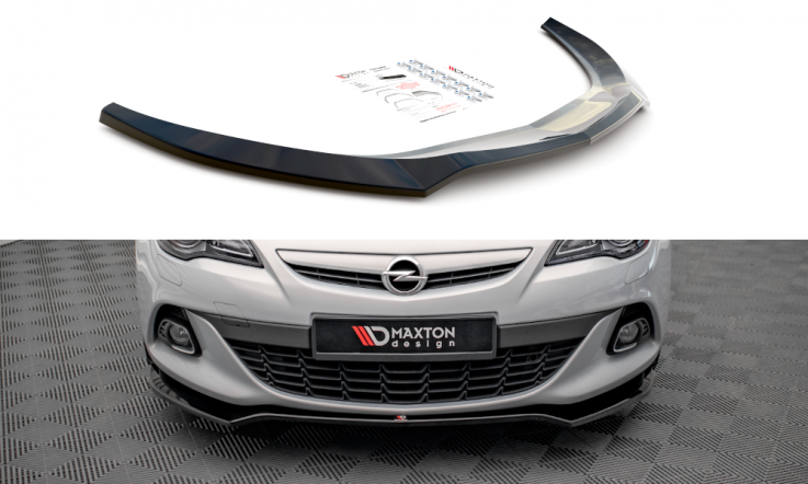 Maxton Design Spoiler předního nárazníku Opel Astra J GTC OPC-Line V.2 - karbon