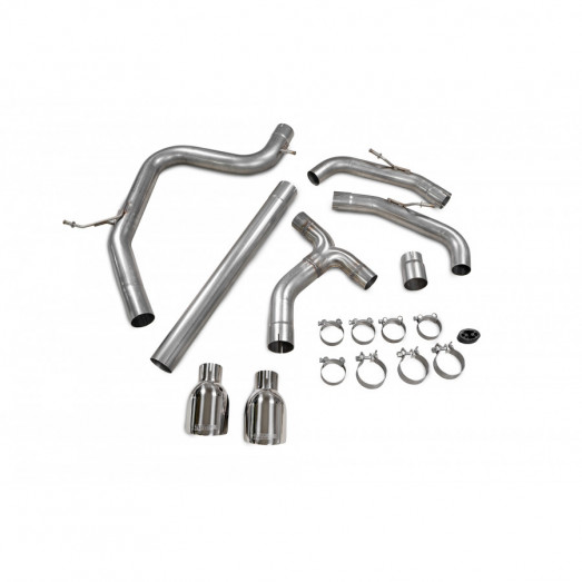 GPF-back Predator výfuk VW Golf Mk8 GTI Clubsport Sportback Scorpion Exhaust - Bez rezonátoru / leštěné koncovky Daytona