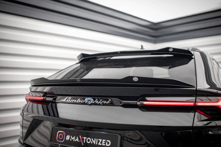 Maxton Design Spodní nástavec střešního spoileru LAMBORGHINI Urus - černý lesklý lak