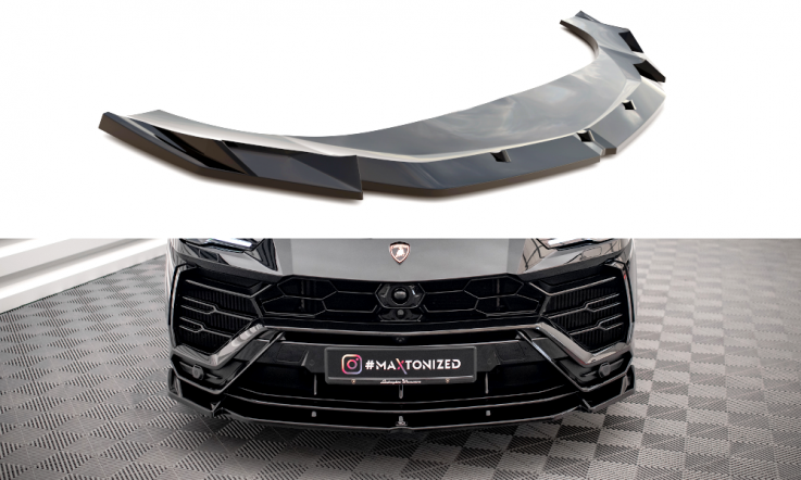 Maxton Design Spoiler předního nárazníku LAMBORGHINI Urus V.1 - černý lesklý lak