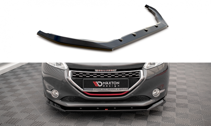 Maxton Design Spoiler předního nárazníku PEUGEOT 208 GTi V.1 - texturovaný plast