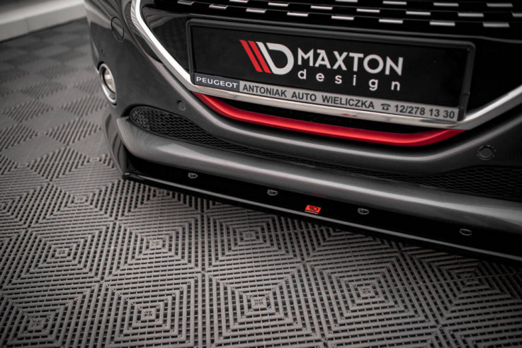 Maxton Design Spoiler předního nárazníku PEUGEOT 208 GTi V.1 - texturovaný plast
