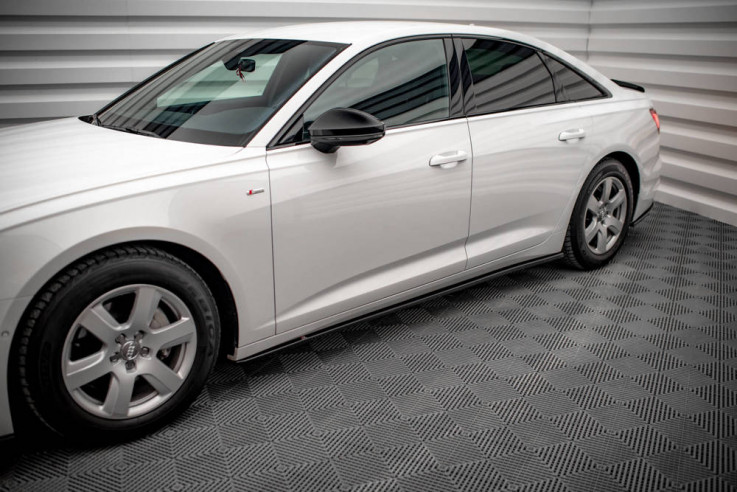 Maxton Design Prahové lišty AUDI A6 C8 - karbon