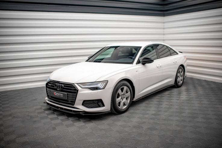 Maxton Design Prahové lišty AUDI A6 C8 - karbon
