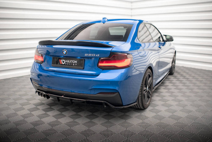 Maxton Design Spoiler zadního nárazníku BMW 2 F22 M-Pack - texturovaný plast