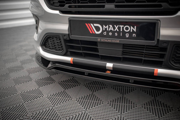 Maxton Design Spoiler předního nárazníku FORD Transit Custom ST-Line Facelift - černý lesklý lak