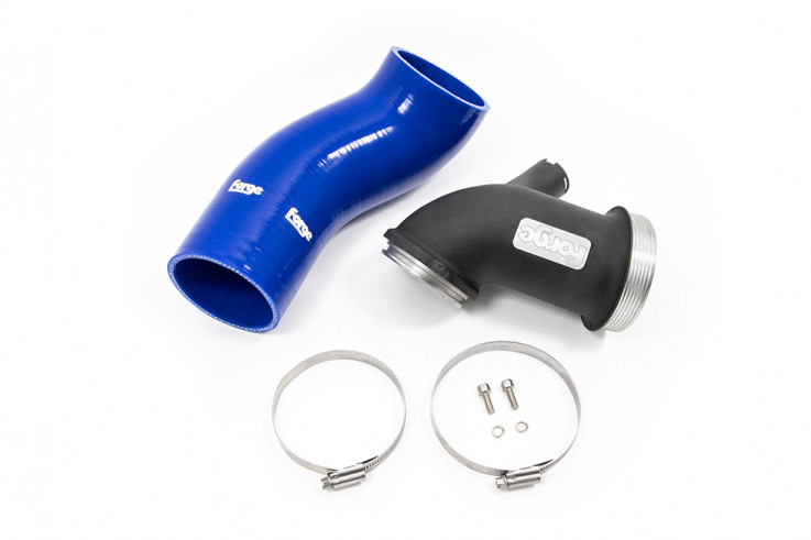 Forge Motorsport Turbo inlet adaptor for AUDI CUPRA SKODA VW 2.0 TSI EVO - blue