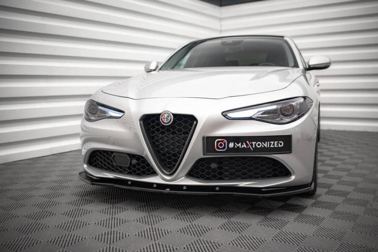 Maxton Design Spoiler předního nárazníku Alfa Romeo Giulia Sport V.1 - texturovaný plast
